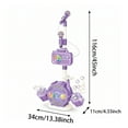 thumbnail image 2 of Yucurem The All-in-One Microphone Toy with Adjustable Stand, Karaoke Machine with Bubble Maker, Vioce Changer & Colorful Lights for Birthday Gifts for Little Singers (Purple), 2 of 6