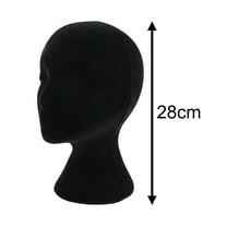 JNXYL Foam Styrofoam Mannequin Female Head Model For Wig Glasses Hat Display Stand