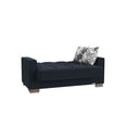 thumbnail image 5 of Ottomanson Origins Sleeper Loveseat, Dark Blue Polyester, 5 of 7
