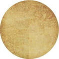 thumbnail image 1 of Ahgly Company Machine Washable Indoor Square Transitional Bold Yellow Area Rugs, 3' Square, 1 of 7