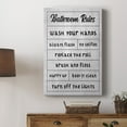 thumbnail image 5 of Simple Bathroom Rules Premium Gallery Wrapped Canvas - Ready to Hang, 5 of 9