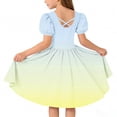 thumbnail image 3 of LIaqionyy Girls Dress Short Sleeve Skater A Line Sundress Kids Casual Stretchy Flowy Dresses Dancewear, 3 of 7