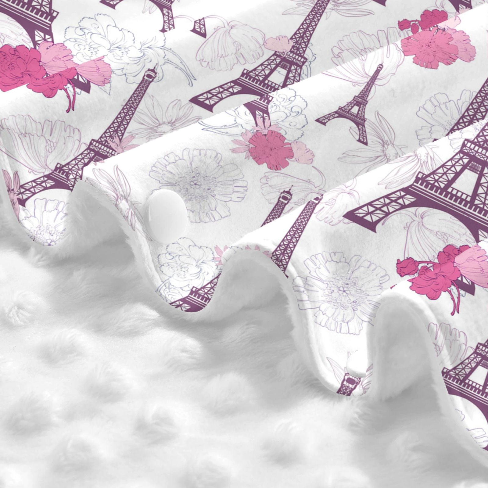 Car Seat Cover Baby - Eiffel Tower flowers Breathable Infant Car Seat Cover for Baby Carseat, Lightweight Comfort Baby Essentials Must Haves Newborn Stuff for Girl Boy