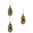thumbnail image 6 of KAKOWELY Hanging Bird Nest Dark Brown Teardrop Rustic Style 3Pcs 13.8X4.3X4.3in, 6 of 6