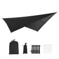 thumbnail image 1 of Toldo de protección solar triangular equilátero para exterior Toldo de tela Oxford para puerta exterior Wmkox8yii  HFSH5353, 1 of 1