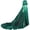 Green, variant on 1Pc Black Starry Glitter Hooded Cloak Shiny Formal Outerwear for Women Men