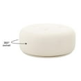 thumbnail image 3 of TOV Furniture Fickle Cream Boucle Swivel Ottoman, 3 of 4
