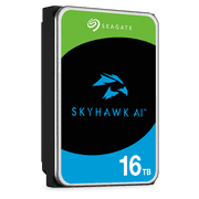 Seagate Skyhawk AI SATA III 3.5 Internal Hard Drive - 16TB, Single, 512MB Cache