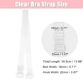 thumbnail image 2 of Unique Bargains 3Pairs Invisible Clear Bra Strap Adjustable Shoulder Strap ABS 18mm 18mm, 2 of 7