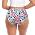 thumbnail image 3 of Womens Underwear cute cow animal pink blue Cuteness No Show Seamless Underwear for Women, Soft Stretch Women's Panties, Hipster Ladies Panties Bikini Underwear Briefs, 3 of 6