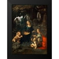 thumbnail image 2 of Leonardo, da Vinci 11x14 Black Modern Framed Museum Art Print Titled - Vergine delle Rocce, 2 of 5