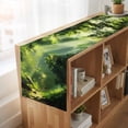 thumbnail image 6 of Table Runners 60 Inches Long Dress Scarves, Green Forest Farmhouse Kitchen/Dining Table Runner, Small Coffee Tablerunners, Nature Spring Scenic Woodland 13x60 Inch, 6 of 9