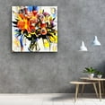 thumbnail image 3 of Startonight Framed Canvas Wall Art Flower Bouquet in Vibrant Colors 32 x 32 inches, 3 of 3