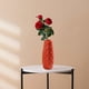 thumbnail image 3 of Jarrón Decorativo Naranja, Florero de Plástico Imitación Esmaltado para Decoración del Hogar, 3 of 6