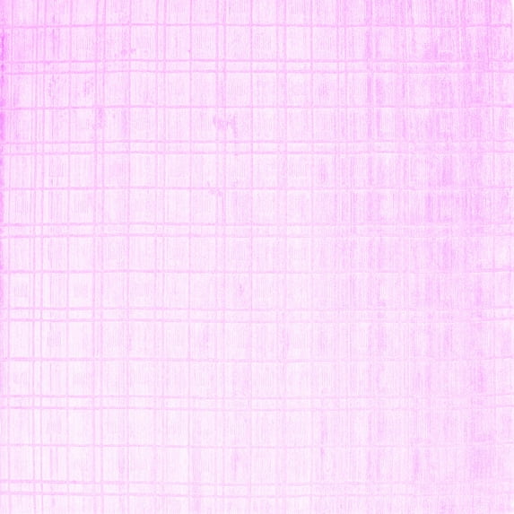 Ahgly Company Indoor Square Solid Pink Modern Area Rugs, 4' Square