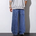 thumbnail image 5 of GINGTTO Men's Loose Fit Stretch Denim Jeans Lightweight Breathable All-Day Comfort Casual Trousers, 5 of 11
