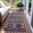 thumbnail image 6 of Addison Rugs Chantille Indoor/Outdoor Transitional Global Purple Washable Runner Rug, 2'3" x 7'6", 6 of 6