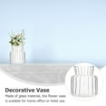 thumbnail image 3 of Vase en Verre Rayé Décoratif Contenant à Fleurs Jardinière d'Eau Récipient Ornement, 3 of 7