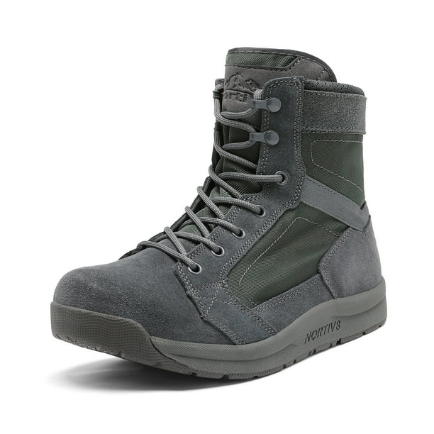 NORTIV 8 Nortiv 8 Men's Dark Grey Military Tactical Boots Lightweight