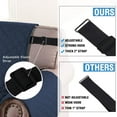 thumbnail image 4 of Reversible Quilted Chair Cover Water Chair Slipcover Furniture Protector Washable Chair Couch Cover with Elastic Strap for Kids Dogs Pets(Armchair Grey/), 4 of 6