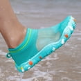 thumbnail image 4 of LTTVQM Water Shoes for Women Quick Dry Barefoot Aqua Socks for Swim Beach Yoga Surf Pool Trendy Lightweight Athletic Slip on Shoes Cyan 43(US-10), 4 of 5
