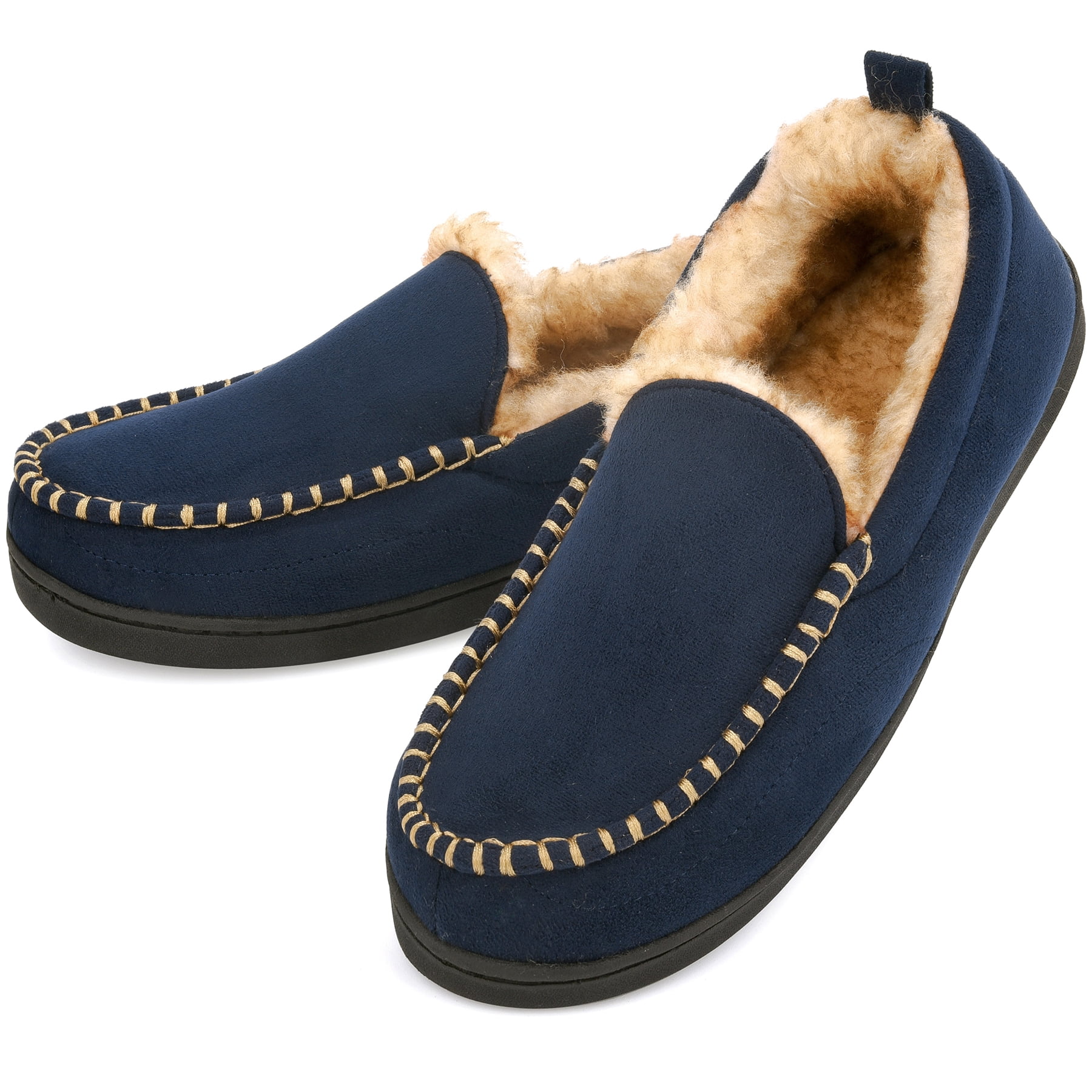 fluffy moccasin slippers
