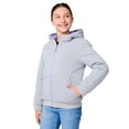 thumbnail image 3 of Free Country Girls' Poofie Reversible Puffer Jacket Lavender L, 3 of 8