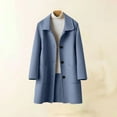 thumbnail image 6 of Aoiroe Women Winter Mid,Long Jackets For Women,Wool Blend Coat Women,Wool Pea Coats For Women,Long Winter Coats For Women,Long Coats For Women,Ladies Winter Coats,Blue,4XL, 6 of 6