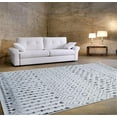 thumbnail image 5 of Luxe Weavers Moroccan Tribal 4x5 Silver Area Rug, Bohemian Diamond Machine-Made Carpet, 5 of 6