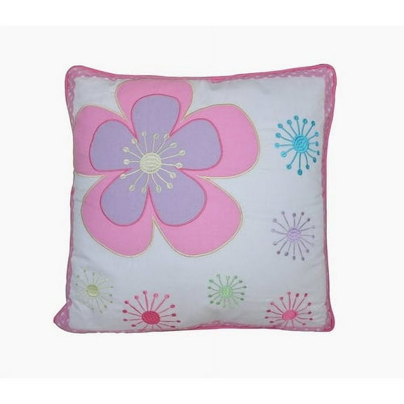 Cozy Line Home Fashion Blossom Floral Cotton Square Throw Pillow