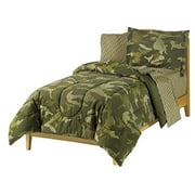 Dream Factory Geo Camo Army Boys Comforter Set, Green, Twin