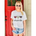 thumbnail image 6 of VILOVE Women Patriotic Shirts Red White and Blue Shirts American Flag Shirt 4th of July Tops Funny Wine Glass Graphic Tees, 6 of 6