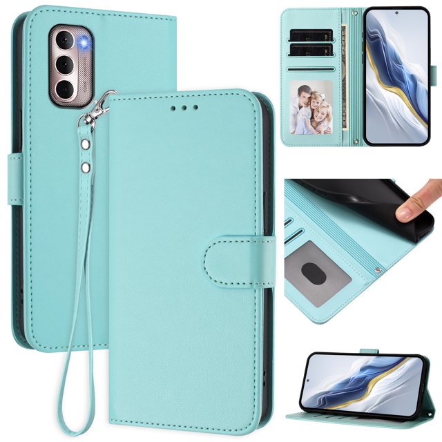 Funda Cartera GANGXUN para Motorola Moto G Stylus 2022 4G – Cierre Magnético, Protección RFID, Correa Desmontable, Compatible con Carga Inalámbrica