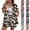 Khaki, variant on 2 Piece Outfits for Women Kimono Style Tropical Print Cover Ups Half Sleeve Blouse Shorts Set 2026 Summer Beachwear Hot Pink M