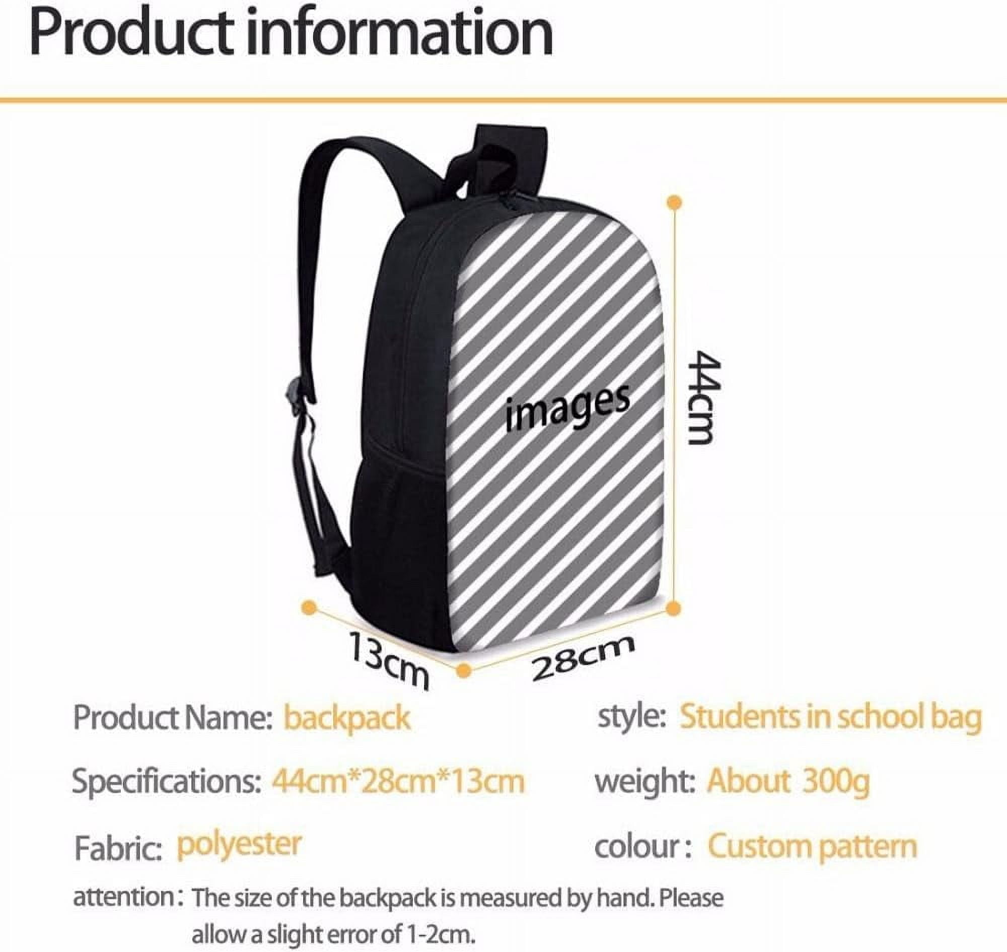 Yeeps Hide and Seek Backpack Pencil Case Shoulder Backpack Set Perfect for Casual Daypacks (C12,3PCS)