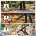 thumbnail image 4 of 20V Cordless Leaf Blower with 2 Batteries – 550 CFM / 130 MPH – Lightweight & Powerful, 6-Speed Adjustable Electric Blower for Lawn, Patio, Wet/Dry Leaves – Includes 2.0Ah Batteries & Charger, blue, 4 of 8