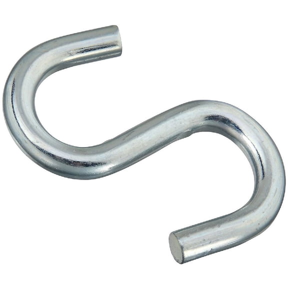 National Mfg Heavy Open S-Hook, Zinc, 4-In.