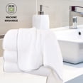 thumbnail image 4 of Juego de toallas de baño Cosy Family de microfibra, 4 unidades, color blanco, 70 x 140 cm, 4 of 7