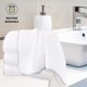 thumbnail image 4 of Juego de toallas de baño Cosy Family de microfibra, 4 unidades, color blanco, 70 x 140 cm, 4 of 7