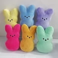 thumbnail image 2 of Guvpev Easter Bunny Peep 10" Plush Collectible, Soft & Huggable Bunny Stuffed Animal Easter Decorations Doll, Easter Basket Stuffers Gifts for Boys & Girls, 2 of 6