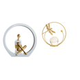 thumbnail image 1 of Estatua de niña,Estatuas de mujeres y niñas,figuritas decorativas elegantes,Escultura de arte abstracto,regalo creativo y moderno para el hogar.,Estatua de bola de cristal,Estatuas de bolas, 1 of 8