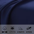 thumbnail image 2 of Kelnaro 2 Pack Microfiber Body Pillowcase 20x54 Inches, Envelope Closure Wrinkle Resistant Soft Body Pillow Cover All Season, Navy Blue, 2 of 5