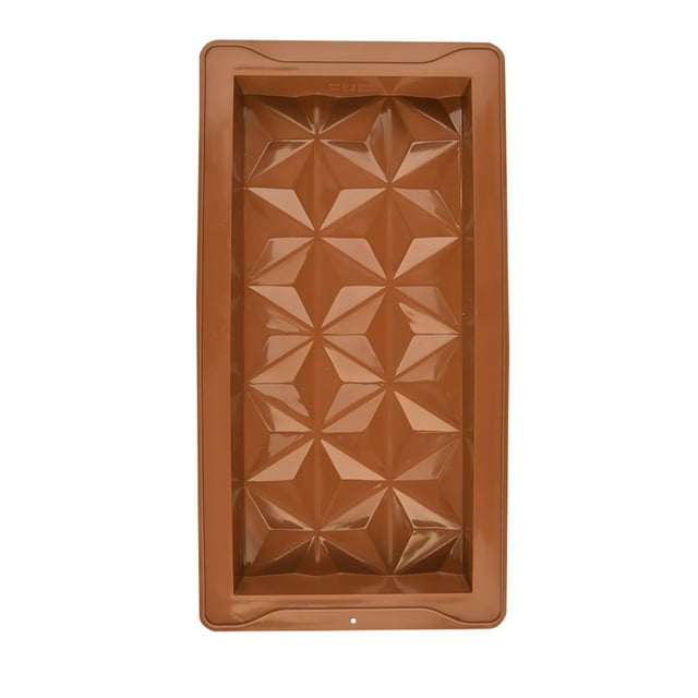 Fiudx Moldes de Silicona para Chocolate, Moldes Versátiles para Barras de Chocolate, Moldes Antiadherentes para Chocolate Profundo, Fáciles de Desmoldar y Limpiar, Ideales para Postres Navideños o Re