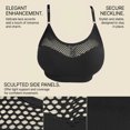 thumbnail image 7 of WAGUTH Mesh Sports Bra for Women Wirefree Adjustable Strap Padded Yoga Bra Hollow Out Soft Breathable Bra for Workout, 7 of 7