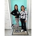 thumbnail image 6 of Arshiner Girls 2 Piece Clothes Long Sleeve Sweatshirt & Flared Pants Fall Clothing Set, 6 of 6