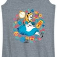 thumbnail image 3 of Alice In Wonderland - Alice With Icons - Women's Racerback Tank Top, 3 of 5