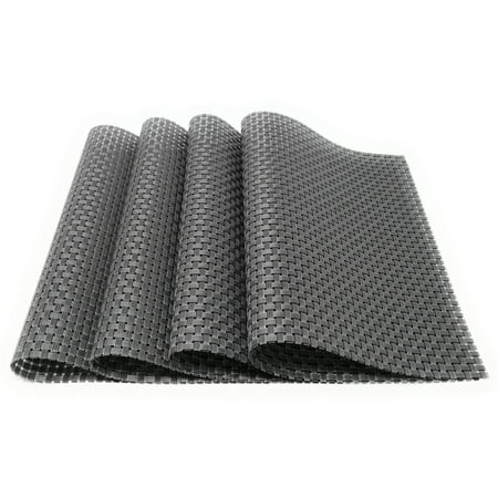 - THY COLLECTIBLES Heat Insulation Stain-resistant Woven Vinyl Placemats 18