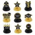 thumbnail image 1 of Adornos festivos para la mesa de graduación y recuerdos de fiestas de graduación 2022 Centros de mesa de panal de abeja, 1 of 7