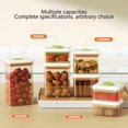 thumbnail image 4 of Airtight Food Storage Containers with Lids,Top Pop Cereal Containers Storage,Air Tight Stackable Dry Cereal Container Set for Pantry Snack Coffee Sugar,Dog-Cat Pop Treat-Airtight Jar-Container, 4 of 9