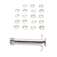 thumbnail image 3 of Extrusora de arcilla de aleación de Zinc, diferentes patrones, extrusora de pasta de azúcar desmontable que ahorra esfuerzo, con 19 discos para manualidades DIY, 3 of 5